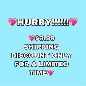 LIMITED $3.99 SHIPPING FEE DISCOUNT ON EVERYTHING